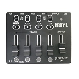 Maker hart MIC IV 5 Channels 3.5mm Broadcast Mixer